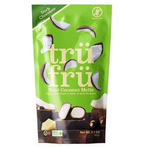 Tru Fru Dark Chocolate Coconut Melts Grab-N-Go 60g/2.1oz