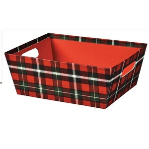 Christmas Plaid Large Market Tray