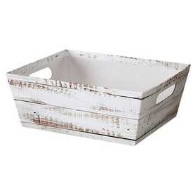 Distressed White Small Market Tray