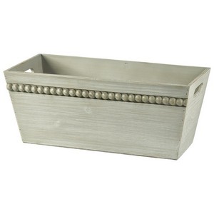 Wooden Container Grey 17''