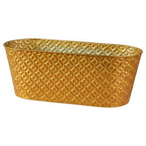 Oval Metal Basket Gold 20''