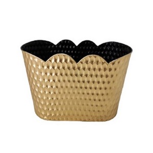 Small Gold Metal Basket (12'')