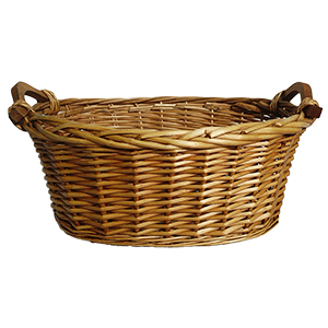 Oval Honey Brown Wicker 12