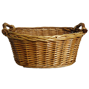 Oval Honey Brown Wicker 15