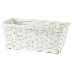 White Bamboo Rectangular 14''