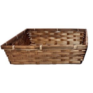 Brown Bamboo Market Tray (12