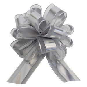 Designer Pull Bow Silver Small