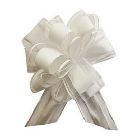 Designer Pull Bow White Large