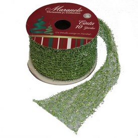 Wired Ribbon Green 2.5'' x 10 yards