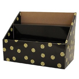 Laddered Black/Gold Dots Box with base (10