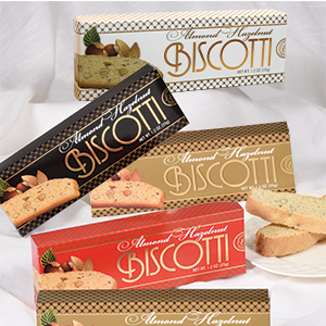 Comfort Collection Almond Hazelnut Biscotti Asst 4 Colors 1.2 oz/35g