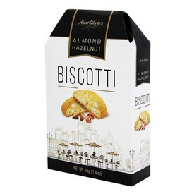 Aunt Gloria Mini Almond Hazelnut Biscotti Black/White 57g/2 oz