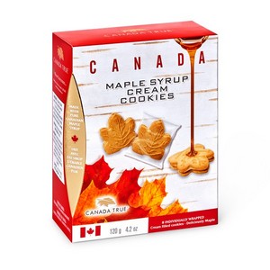 Canada True Maple Syrup Cream Cookies 120g/4oz