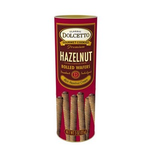 Dolcetto Hazelnut Cream Wafer Rolls Can 85g/3oz