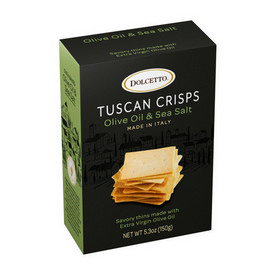 Dolcetto Tuscan Crisps Olive Oil & Sea Salt 150g/5.3oz