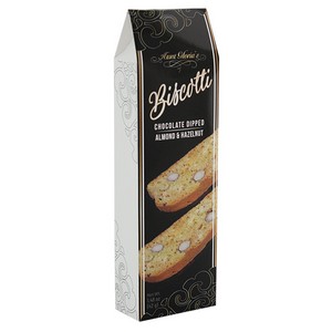 Aunt Gloria's Choc Dipped Almond Hazelnut Biscotti Single Black/White 42g/1.48oz
