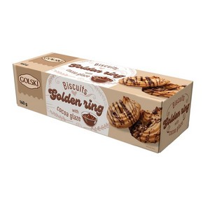 Golski Golden Ring Cookie with Cocoa Glaze 160g/5.64oz