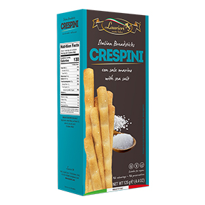 Laurieri Crespini Breadsticks Sea Salt 125g/4.4 oz