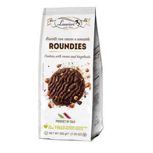 Laurieri Roundies-Cookies with cocoa & hazelnuts 200g/7.05oz