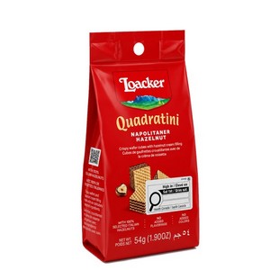Loacker Quadratini Hazelnut Wafer Cubes 54g