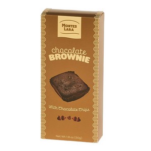 Montes Lara Chocolate Brownie w/ Chocolate Chips 2 pack (Gold) 50g/1.8oz