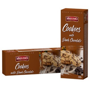 Mulino Cookies with Dark Chocolate 150g/5.3oz