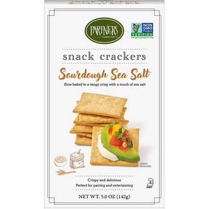 Partners Sea Salt Sourdough Crackers 142g/5oz