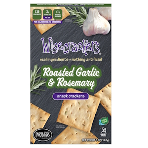 Wisecrackers Roasted Garlic & Rosemary 142g/5 oz