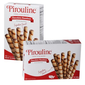Pirouline Chocolate Hazelnut Wafer Rolls Box 200g/7 oz
