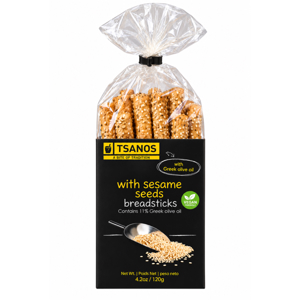 Tsanos Breadsticks with Sesame Seeds 120g/4.2oz
