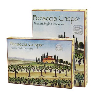 Focaccia Crisps Tuscan Style Crackers Large 170g/6oz