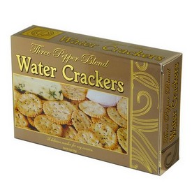 Vineyard Collection Three Pepper Blend Water Crackers Gold  2oz/56g