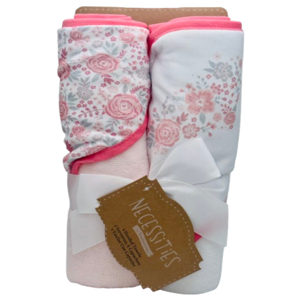 Tendertyme 2 Pack Flower Hooded Towel (Pink)
