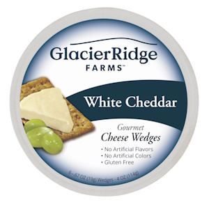 Glacier Ridge Farms Cheese White Cheddar Wedges 114g/4oz