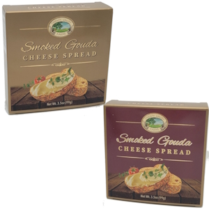 Twenty Valley Smoked Gouda Cheese Gold/Burgundy 3.5 oz / 99g