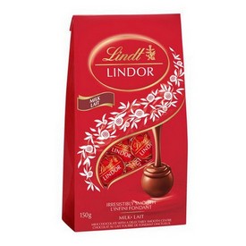 Lindt Lindor Milk Chocolate Truffles Bag Red 150g/5.1 oz