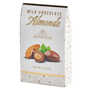 Snacktales Milk Choc Almonds White 2 oz/57g
