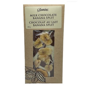 Donini Gourmet Chocolate Bar Milk Choc Banana Split 100g