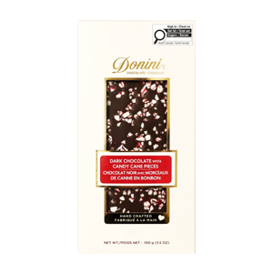 Donini  Dark Chocolate With Candy Cane Chocolate Bar 100g