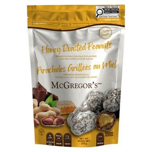 McGregor's Chocolates Milk Choc Honey Roasted Peanuts 150g