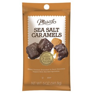 Mascot Snacks Dark Choc Sea Salt Caramels 142g/5 oz