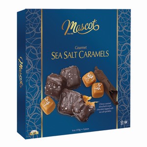 Mascot Dark Chocolate Sea Salt Caramels Box 170g/6 oz