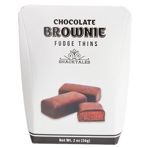 Snacktales Chocolate Brownie Fudge Thins White 56g/2oz