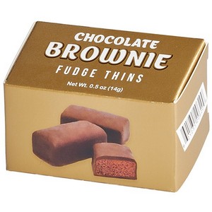Snacktales Choc Brownie Fudge Thins 2pk Gold 14g/.5oz