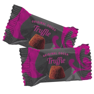 Cocoa Truffles Original Black Foil Wrapped 7.5g/0.28oz