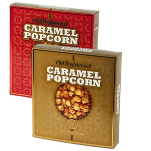 Comfort Collection Old Fashioned Caramel Popcorn - Dual Color Gold/Red 160g/4.9oz