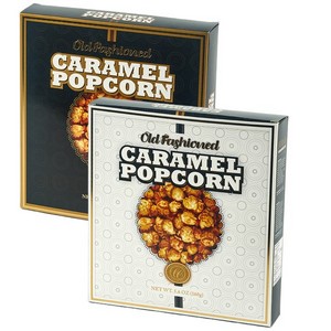 Comfort Collection Old Fashioned Caramel Popcorn - Black/White 140g/4.9oz