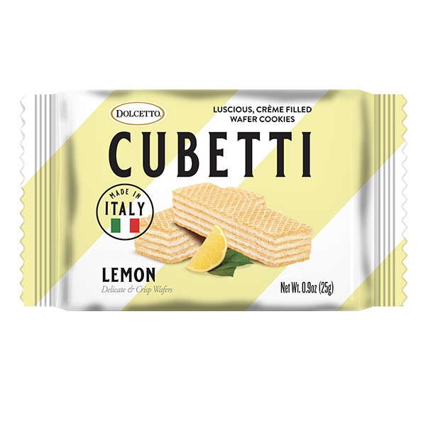 Dolcetto Cubetti Wafers Lemon 25g/.9 oz