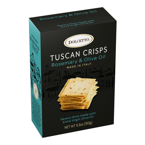 Dolcetto Tuscan Crisps Rosemary & Olive Oil 150g/5.3oz