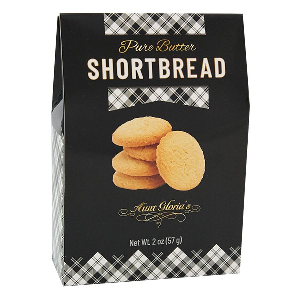 Aunt Gloria's Pure Butter Shortbread Black/White 57g/2oz